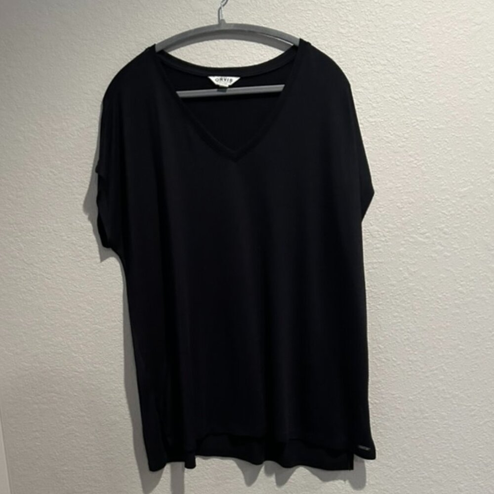Orvis Perfect Relaxed Short-Sleeve V-Neck Tee Black XXL